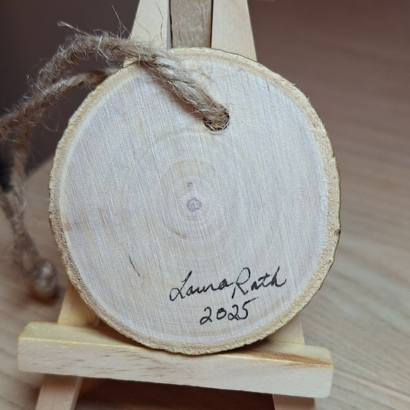 "Black-capped Chickadee" Hand-painted Wall Hanging/Ornament (NWOT) - Picture 5 of 10